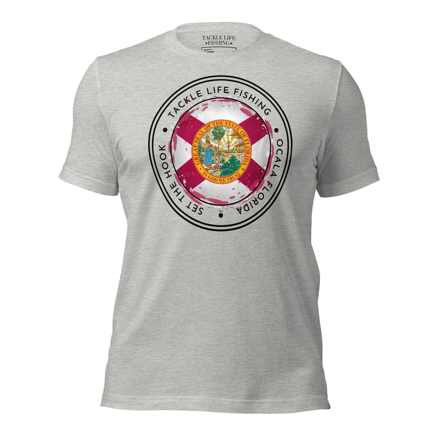 TLF Florida Seal Unisex T-Shirt -- Logo on White or Athletic Heather