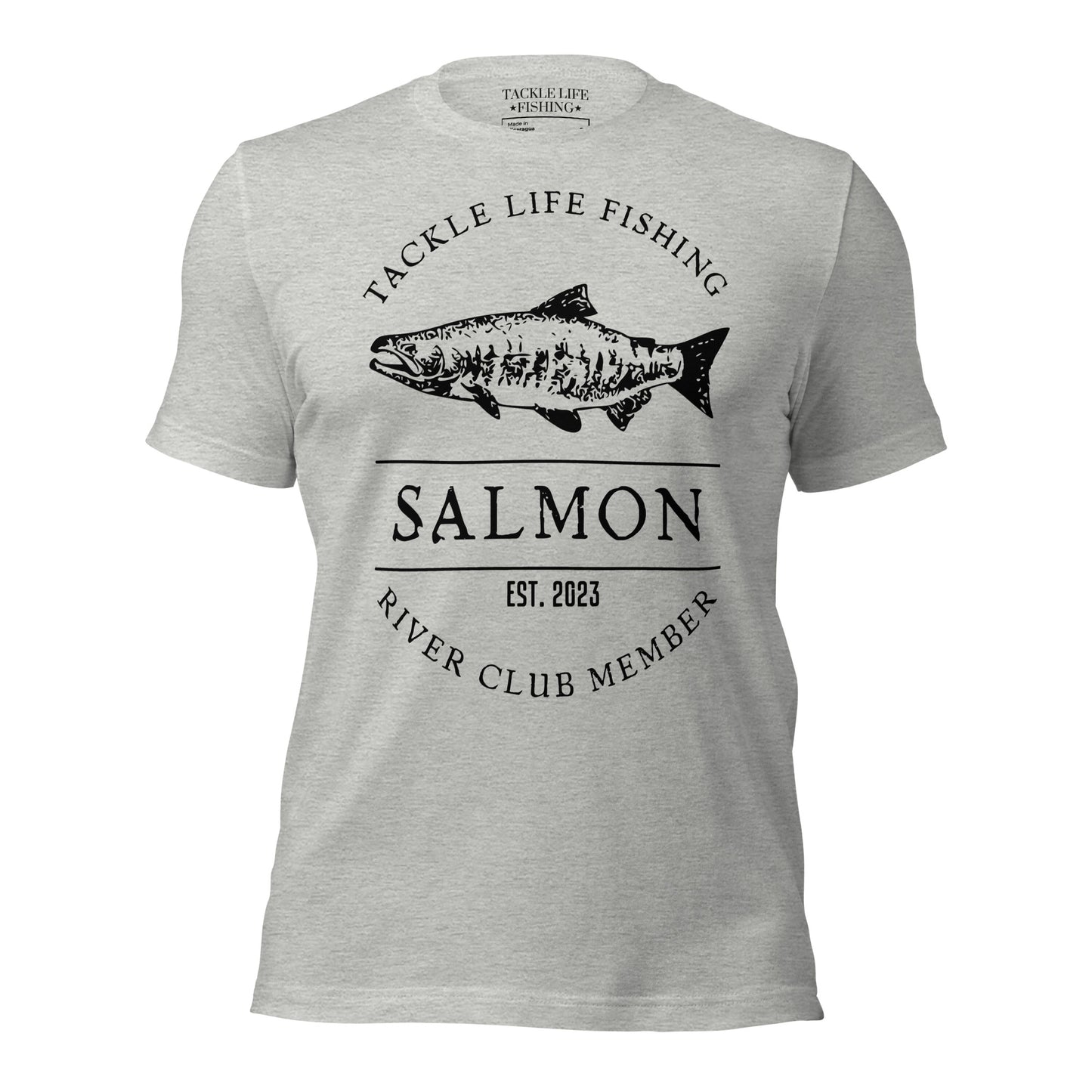 TLF Salmon River Club Member -- Front design on Toast, Mauve, Pink, Athletic Heather, White, Pebble, or Olive