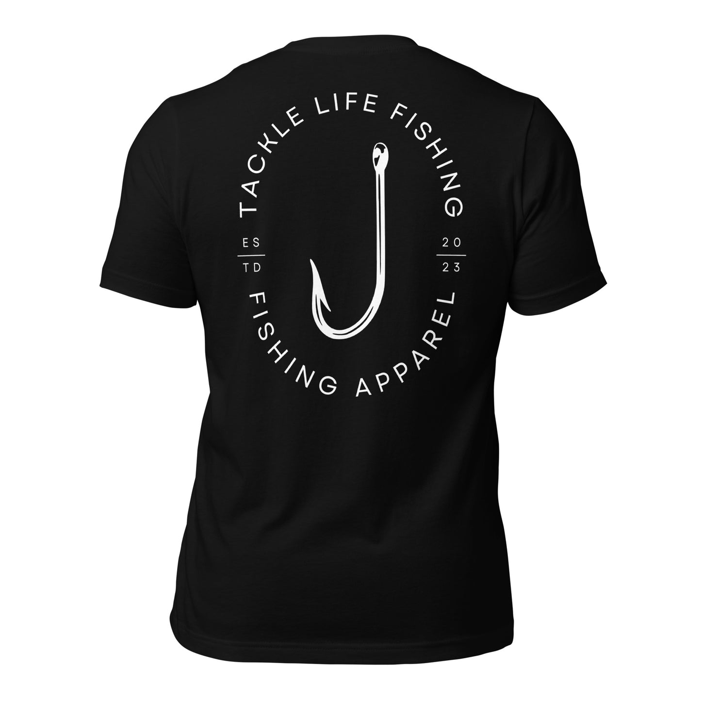 TLF Flagship Logo Unisex T-Shirt -- White Logo on Black, Navy, Red, True Royal, Olive, Autumn, or Mustard