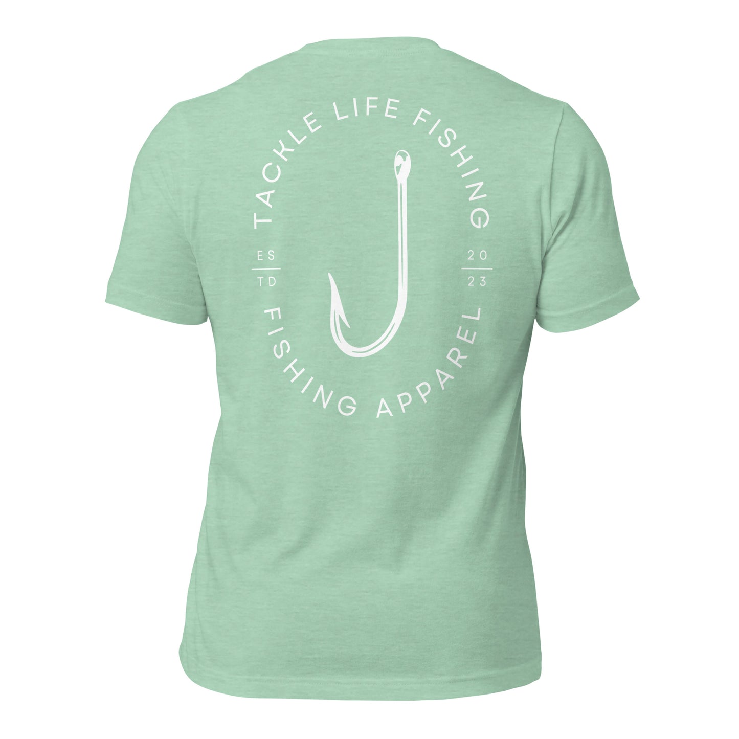 TLF Flagship Logo Unisex T-Shirt -- Tropical Vibes: Lilac, Heather Prism Mint, Heather Prism Peach, Pink, Ocean Blue