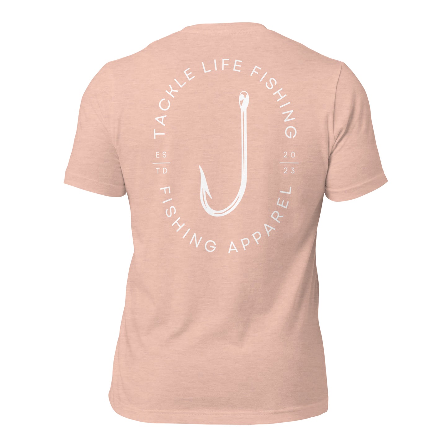 TLF Flagship Logo Unisex T-Shirt -- Tropical Vibes: Lilac, Heather Prism Mint, Heather Prism Peach, Pink, Ocean Blue