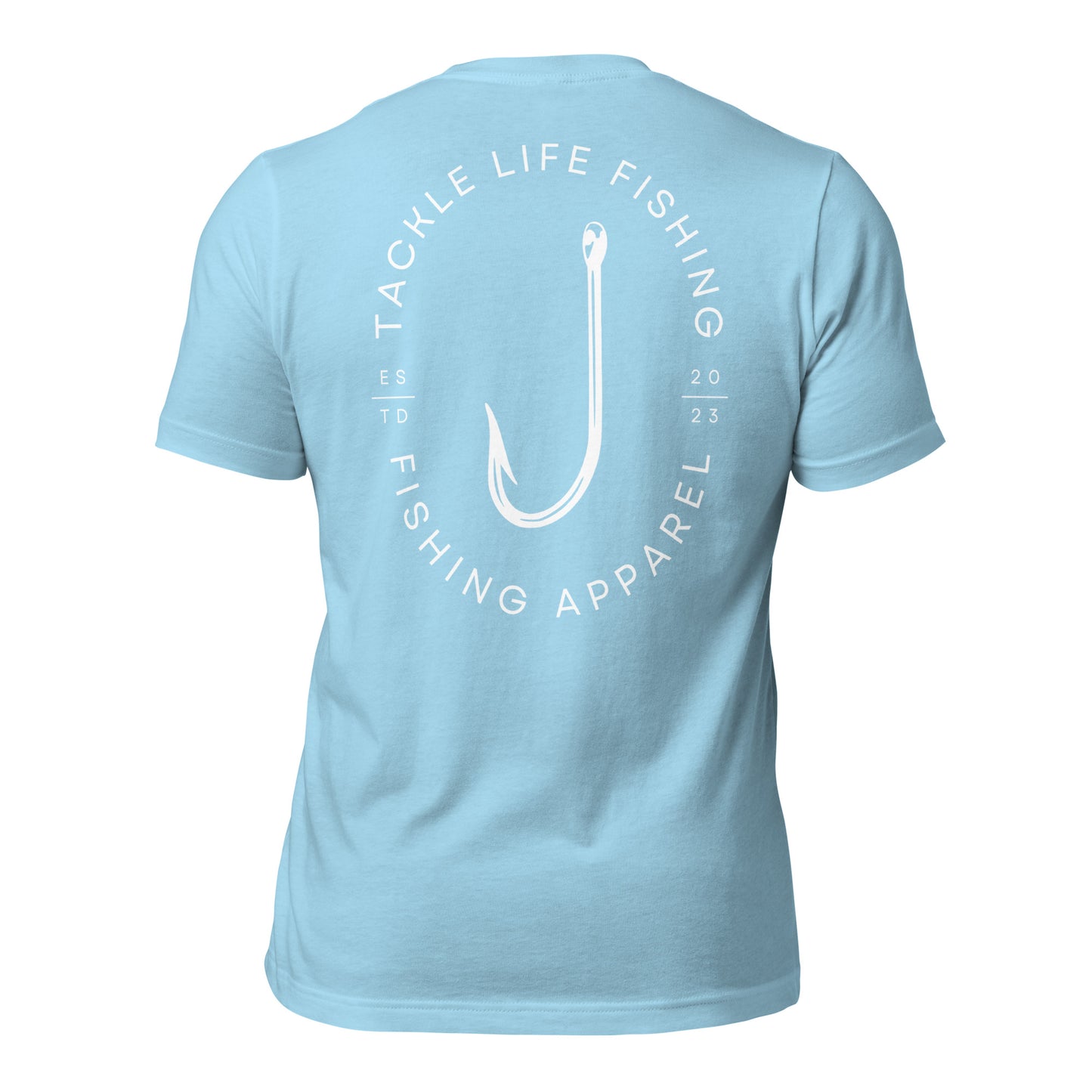 TLF Flagship Logo Unisex T-Shirt -- Tropical Vibes: Lilac, Heather Prism Mint, Heather Prism Peach, Pink, Ocean Blue