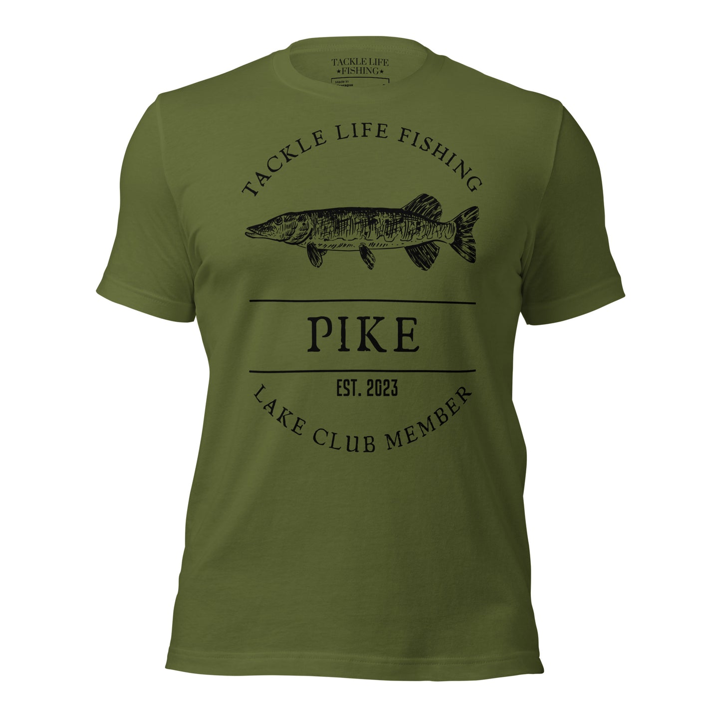 TLF Pike Lake Club Member -- Front Design on Asphalt, Olive, Pebble, Tan, Athletic Heather, or White